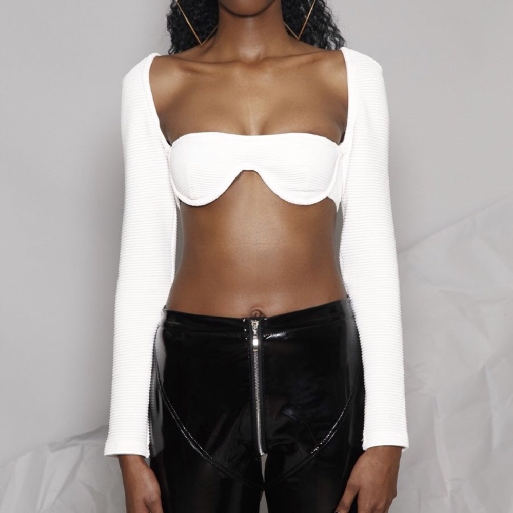 Mattebrand ribbed bustier